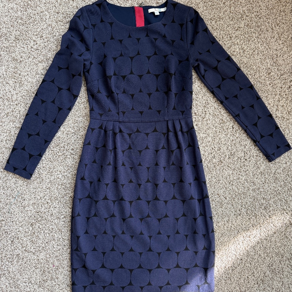 Boden navy pointe dress size 6R